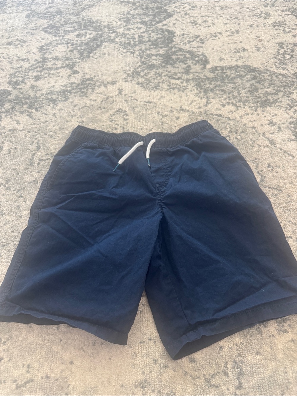 Navy Drawstring Boys Casual Shorts